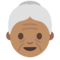 Old Woman - Medium emoji on Google